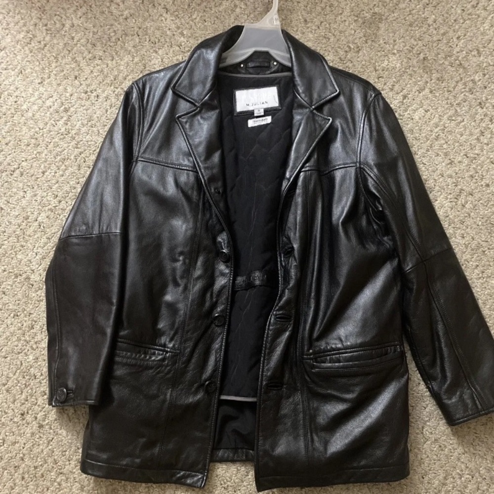 M. Julian Wilsons Leather Experts Jacket Thinsulate Thermal Insulation Small